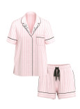 Піжама Фланелева з Шортами Victoria's Secret Flannel Short Pajama Set_4