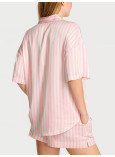 Піжама з Шортами Victoria's Secret Glazed  Satin Oversized Short Pajama Set_2