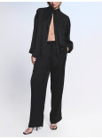 Піжама Сатинова Victoria's Secret Signature Satin Oversized Long Pajama Set_1