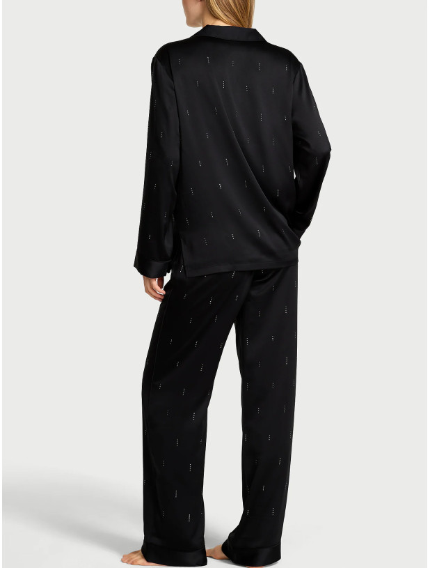 Піжама Victoria's Secret Signature Satin Shine Long Pajama Set_2