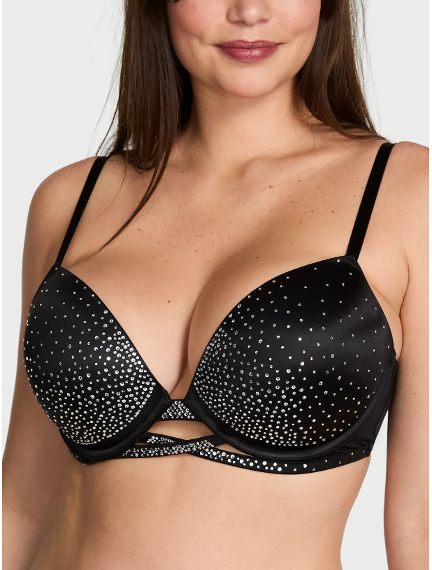 Комплект Білизни зі Стразами Victoria's Secret Very Sexy Sparkle Crystal Shine Cradle Push-Up Bra & Sparkle Crystal Shine Strap Brazilian Panty_2