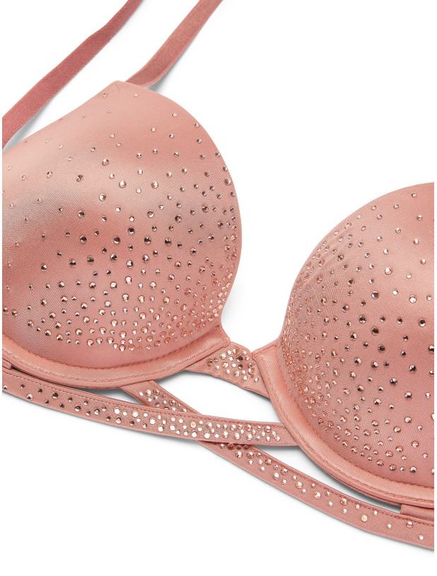 Комплект Білизни зі Стразами Victoria's Secret Very Sexy Sparkle Crystal Shine Cradle Push-Up Bra & Shine Strappy Thong Panty_4
