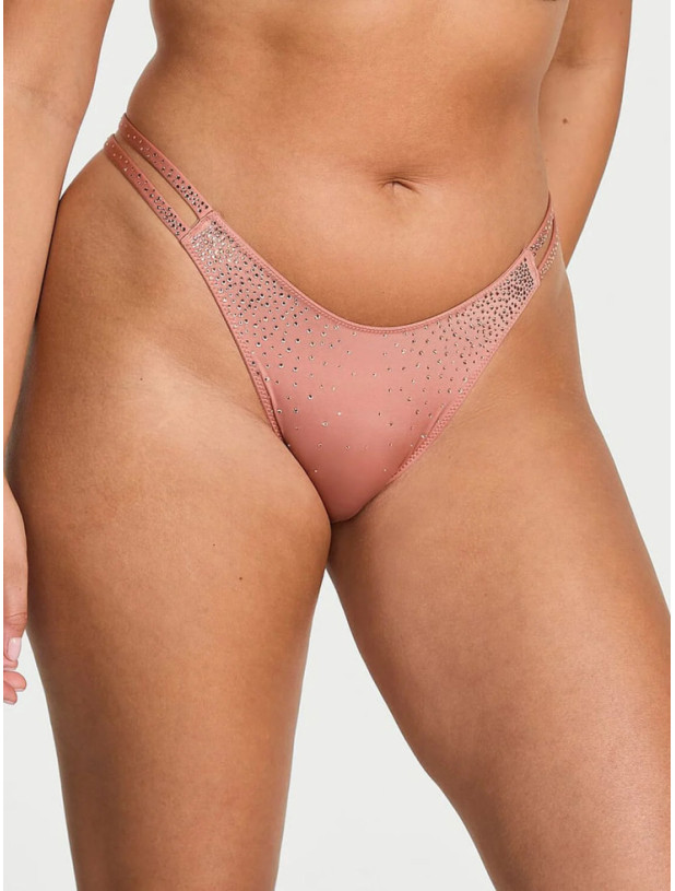 Комплект Білизни зі Стразами Victoria's Secret Very Sexy Sparkle Crystal Shine Cradle Push-Up Bra & Shine Strappy Thong Panty_5
