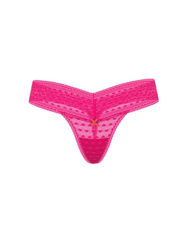 Трусики Стрінги Мереживні Victoria's Secret The Lacie Heart Lace Thong Panty_3