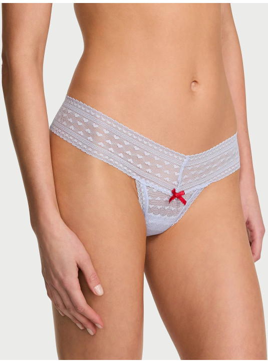 Трусики Стрінги Мереживні Victoria's Secret The Lacie Heart Lace Thong Panty