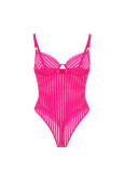 Боді Мереживне Victoria's Secret Tease Sheer Stripe Lace-Trim Cupped Bodysuit_2