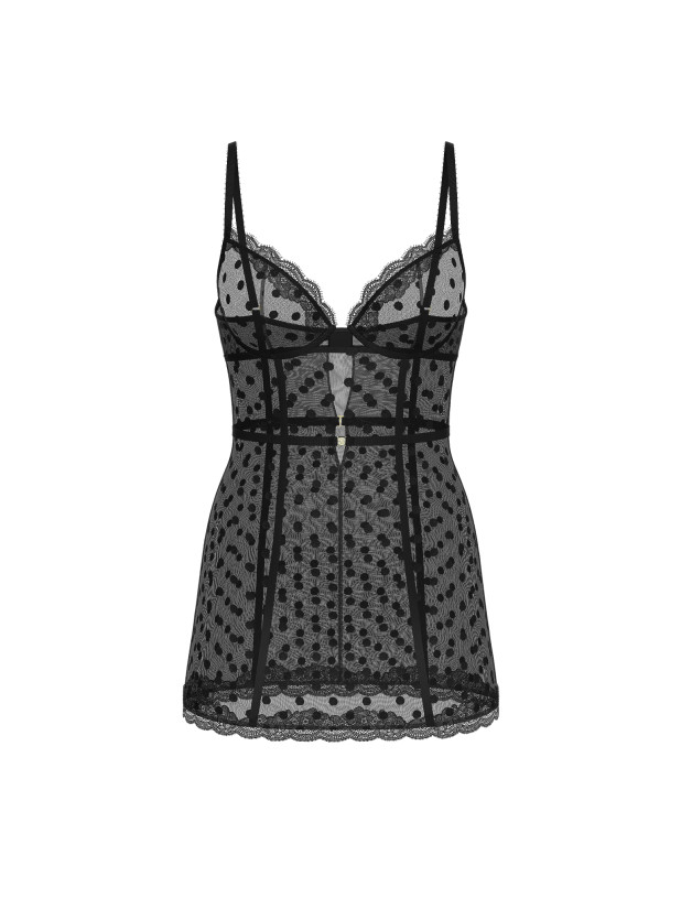 Пеньюар Мини-слип Victoria's Secret Tease Sheer Dot Cupped Mini Slip_2