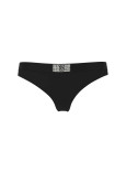Бавовняні Трусики Стрінги Victoria's Secret Logo Cotton Shine Patch Thong Panty_3