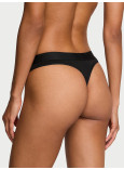 Бавовняні Трусики Стрінги Victoria's Secret Logo Cotton Shine Patch Thong Panty_2