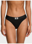 Бавовняні Трусики Стрінги Victoria's Secret Logo Cotton Shine Patch Thong Panty_1
