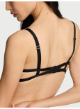 Комплект Білизни Victoria's Secret Balconette Bra With Straps And Shiny Leopard Print Metallic Details & Shine Leo Hardware Strappy Crotchless V-String Panty_2