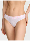 Бавовняні Трусики Стрінги Victoria's Secret Logo Cotton Thong Panty_1