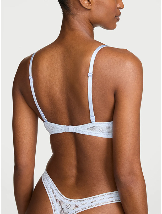 Комплект Білизни Victoria's Secret Sexy Tee Crochet Lace Push-Up Bra & Lace Thong Panty_2