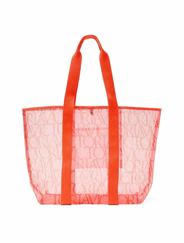 Сумка Victoria's Secret Logo Mesh Beach Tote_2