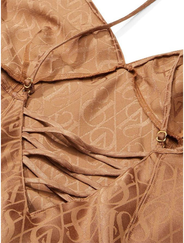 Сукня/Нічна Сорочка Сліп Дрес Victoria's Secret Icon Satin Midi Slip_4