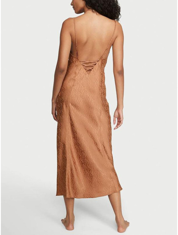 Сукня/Нічна Сорочка Сліп Дрес Victoria's Secret Icon Satin Midi Slip_3