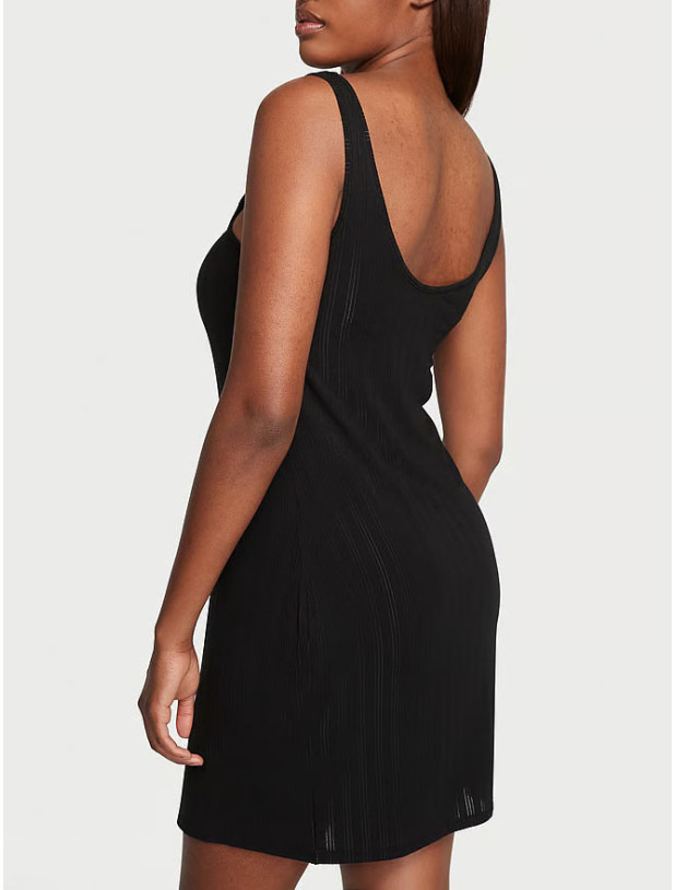 Нічна Сорочка-сукня Victoria's Secret Luxe Modal Ribbed Slip_2