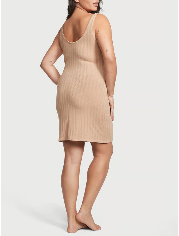 Нічна Сорочка-сукня Victoria's Secret Luxe Modal Ribbed Slip_3
