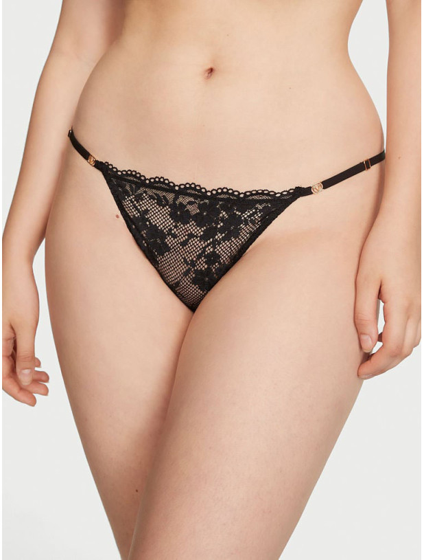 Трусики Victoria's Secret Love Cloud Adjustable String Lace Thong Panty_2