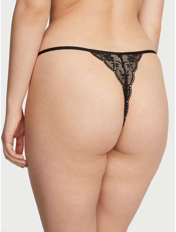 Трусики Victoria's Secret Love Cloud Adjustable String Lace Thong Panty_3