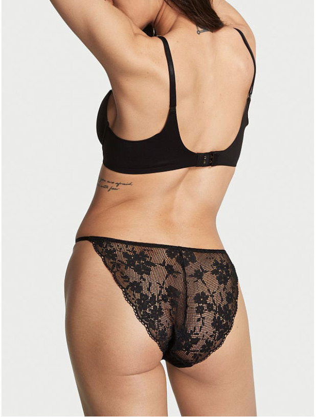 Трусики Бікіні Мереживні Victoria's Secret Love Cloud Lace Adjustable String Bikini Panty_2