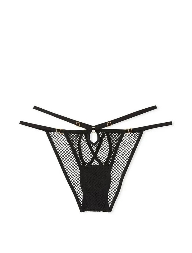 Трусики Victoria's Secret Very Sexy Open Back Fishnet String Cheeky Panty_2