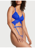 Боді з Відкритим Доступом Victoria's Secret Very Sexy Strappy Lace Crotchless Open Back Teddy_1