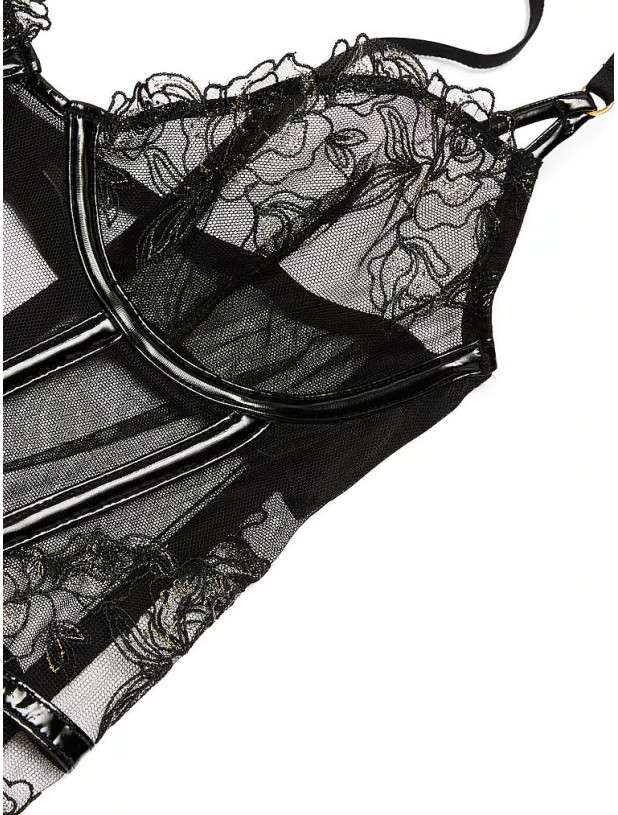 Боді Тедді Victoria's Secret Very Sexy Midnight Affair Lace Unlined Teddy_6