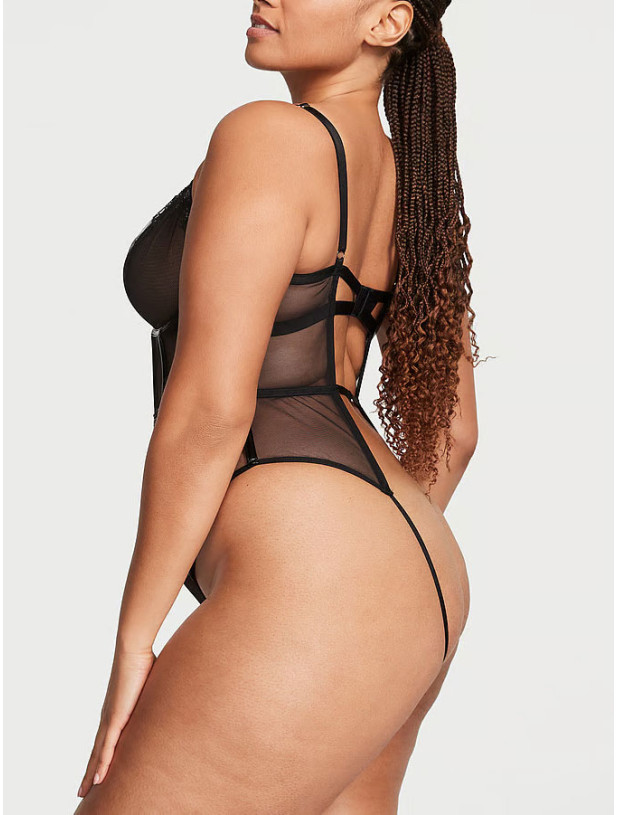 Боді Тедді Victoria's Secret Very Sexy Midnight Affair Lace Unlined Teddy_5