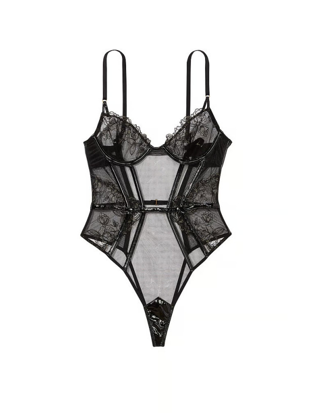 Боді Тедді Victoria's Secret Very Sexy Midnight Affair Lace Unlined Teddy_4