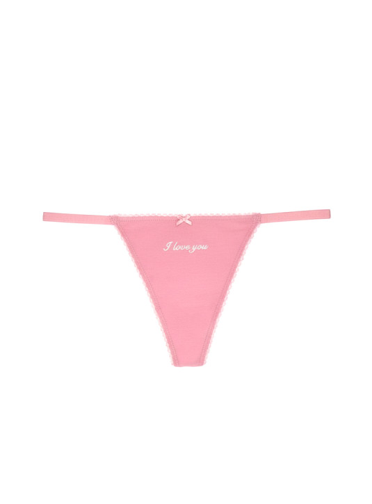 Трусики Стринги из Хлопка Victoria's Secret Stretch Cotton V-String Panty