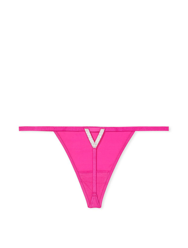 Трусики зі Стразами Victoria's Secret Very Sexy V-Hardware Shine V-String Panty_3