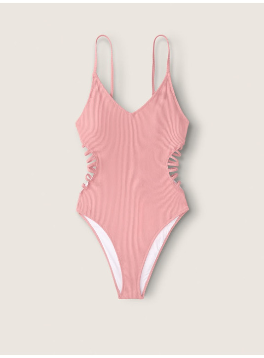 Суцільний Купальник Монокіні Victoria’s Secret PINK Strappy Side Ribbed One-Piece