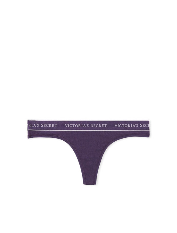 Трусики Стрінги Victoria's Secret Logo Cotton Thong Panty_2