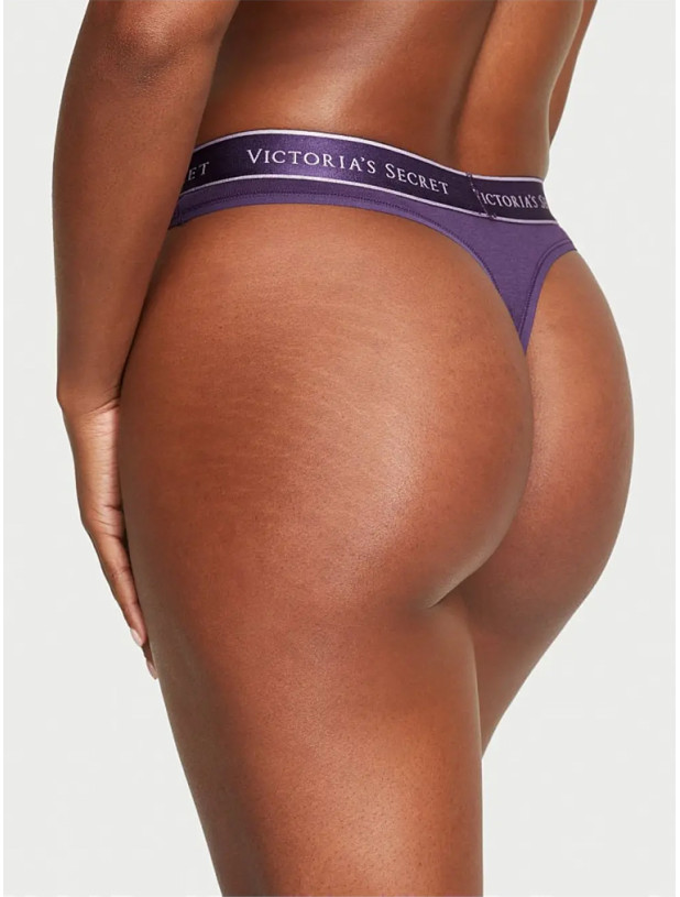 Трусики Стрінги Victoria's Secret Logo Cotton Thong Panty_3