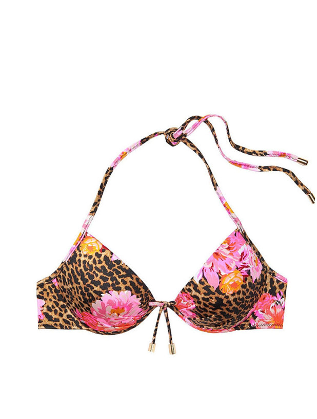 Купальник Пуш-ап Victoria's Secret Malibu Classic Strap Fabulous Push-Up Swim Top & Laurito High-waist Cheeky Bottom_4