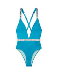 Слитный Купальник Монокини со Стразами Victoria's Secret Shine Strap Plunge One-Piece Swimsuit_1