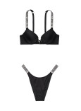 Купальник Victoria's Secret Shine Strap Bombshell Add-2-cups Push-Up Top & Strap Escondido Brazilian Bottom_5