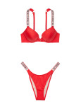Купальник Victoria's Secret Shine Strap Bombshell Add-2-cups Push-Up Top & Strap Escondido Brazilian Bottom_6