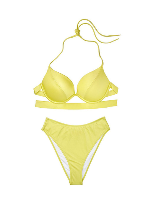 Купальник Victoria's Secret Push-Up Halter Swim Top & High-waist Cheeky Swim Bottom