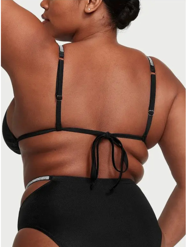 Купальник со Стразами Victoria's Secret Shine Strap Triangle Bikini Top & Double Shine Strap Brazilian Bikini Bottom_6