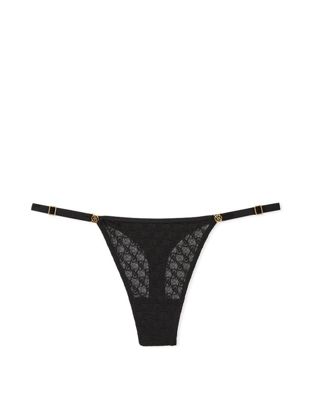 Комплект Білизни Victoria's Secret Very Sexy Icon Mesh Longline Plunge Bra & Smooth Cutout Back Thong Panty_6