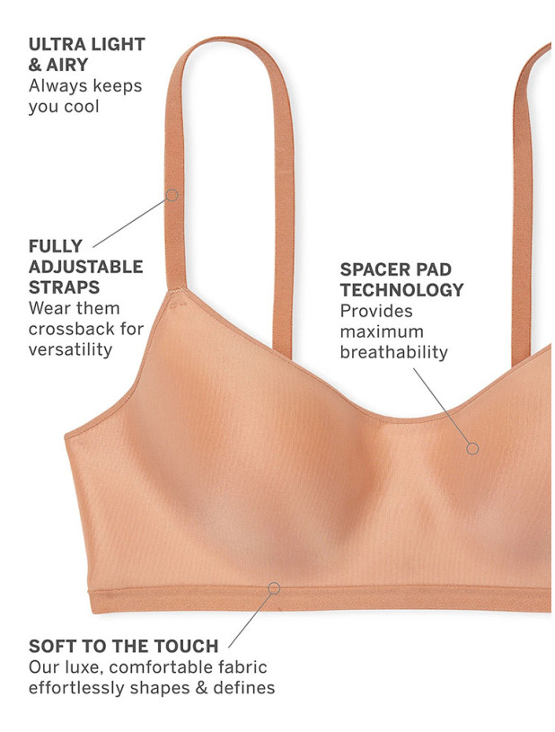 Бюстгальтер Victoria's Secret Bare Angelight Wireless Scoop Lounge Spacer Bra_3
