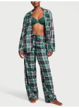 Піжама Фланелева Victoria's Secret Flannel Long Pajama Set_1