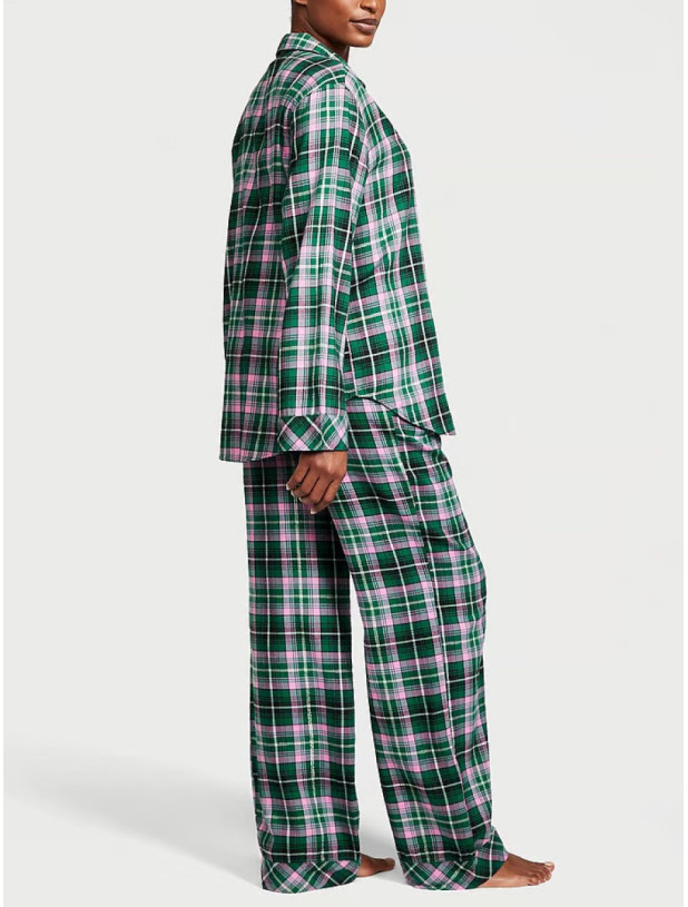 Піжама Фланелева Victoria's Secret Flannel Long Pajama Set_2