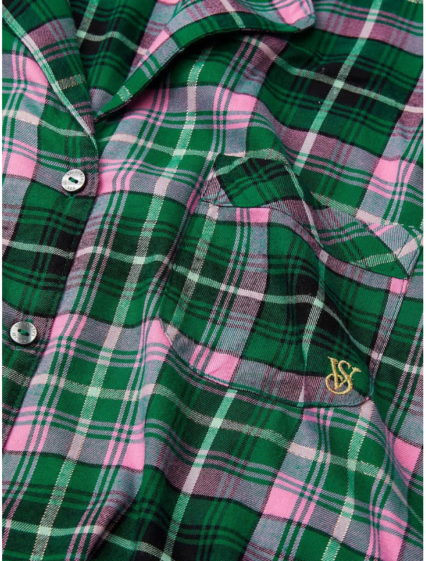 Піжама Фланелева Victoria's Secret Flannel Long Pajama Set_3