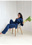 Піжама Сатинова Комплект 3-в-1 Victoria's Secret Satin Jacquard 3 Piece Pyjama Set_3
