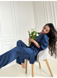 Піжама Сатинова Комплект 3-в-1 Victoria's Secret Satin Jacquard 3 Piece Pyjama Set_1