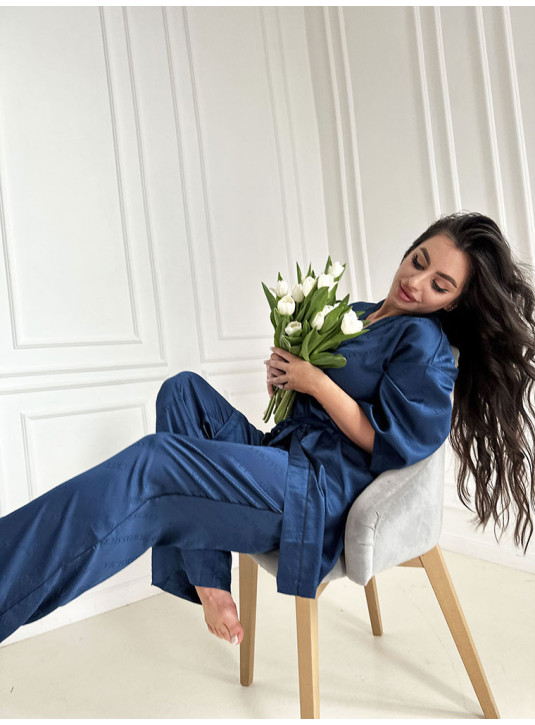 Піжама Сатинова Комплект 3-в-1 Victoria's Secret Satin Jacquard 3 Piece Pyjama Set