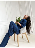 Піжама Сатинова Комплект 3-в-1 Victoria's Secret Satin Jacquard 3 Piece Pyjama Set_2